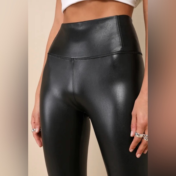 Lulu’s New with Tags. Keep it sleek, black vegan leather pants size medium. - Picture 4 of 6